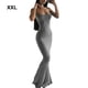 thumbnail image 3 of Minnieouse larga Vestido ajustado Ropa de fiesta Cami Correas Sin mangas Piel multicolor Cierre Multiusos Atractivo Vestidos Gris/XXL, 3 of 6