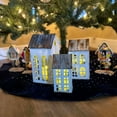 thumbnail image 5 of Zeckos White Metal Farmhouse Shaped Candle Holders Set of 3, 5 of 5