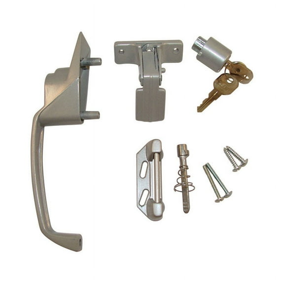 Barton Kramer 328C Matte Silver Steel Side Mount Screen Door Handle 1-3/4 in.
