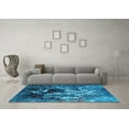 thumbnail image 3 of Ahgly Company Indoor Rectangle Oriental Light Blue Industrial Area Rugs, 5' x 7', 3 of 4