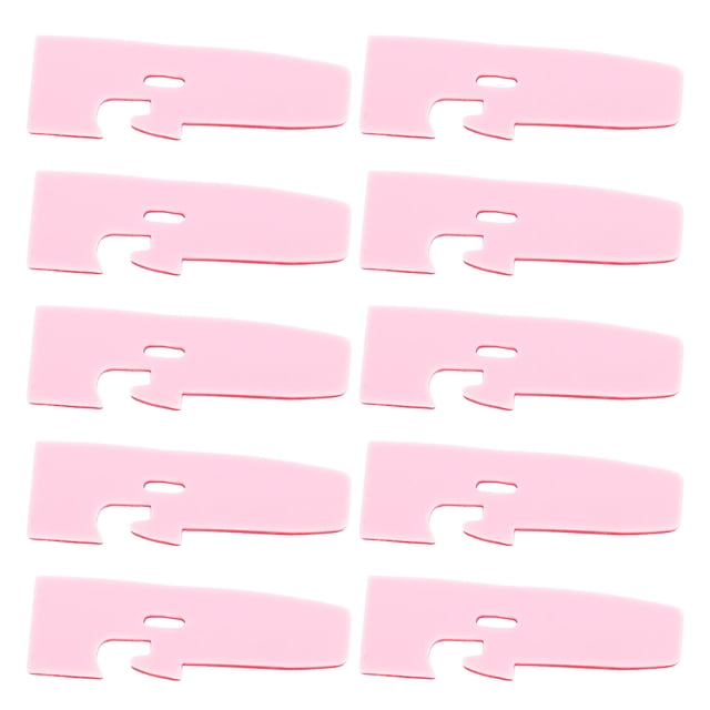 Minkissy 10pcs Wear Resistant Overlock Machine Presser Foot Pad Plastic Multi Sewing Accessory for High Intensity Tasks