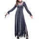 thumbnail image 1 of Sunloudy Disfraz de Cosplay de Halloween para Mujer, Vestido de Novia de Malla de Manga Larga de Longitud Completa con Accesorio de Gargantilla para Niñas, 2 Colores Sunloudy  moda, 1 of 1