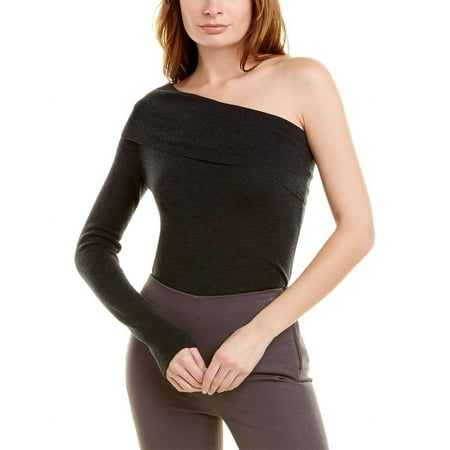 Halston womens Sky Wool Sweater, m, Grey