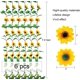 thumbnail image 2 of Guirnalda de girasoles artificiales, 6 piezas de guirnaldas de flores artificiales, enredaderas de guirnaldas falsas, flores de girasol artificiales para dormitorio, 2 of 5