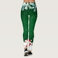 thumbnail image 4 of Arlun Christmas Workout Leggings for Women Snowman Snowflake Full Printed High Waisted Casual Leggings Workout Gym Sports Soft Comfort Stretch Yoga Pants Green XXL, 4 of 5