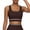 Coffee, variant on Women's Sports Bra Racerback Padded Swim Top Comfort Support Mesh Flattering Neckline Bralette for High Impact