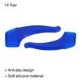 thumbnail image 3 of Uxcell 36x15mm Glasses Ear Grips Anti Slip Eyeglass Ear Hooks Eyeglass Slip Preventer Blue 14 Pair, 3 of 5