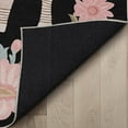 thumbnail image 4 of Well Woven Zebra Floral 5'3" x 7'3" Rug – Black, Stain-Resistant & Easy to Clean, 4 of 6