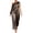 Coffee 2 piece sets for women, variant on Womens Satin 2 Piece Outfits Off One Shoulder Pullover Top and Wide Leg Pants Silky Dressy Casual Matching Sets Green,XXL
