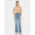 thumbnail image 2 of V-Neck Sleeveless Woven Crop Top, 2 of 5