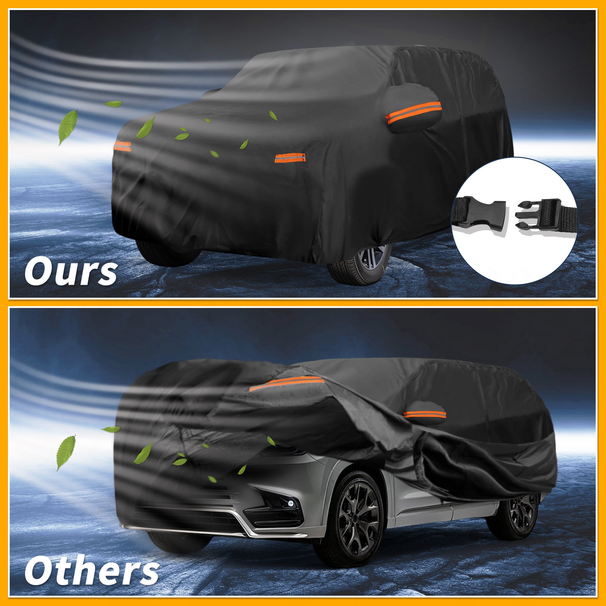 Unique Bargains Durable Waterproof Car Cover Black ["for Lexus TX"]