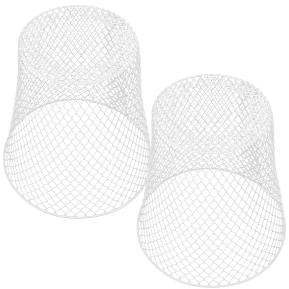 NUOLUX Iron Plant Protective Cage, White, Mesh Design, Durable for Home, 2Pcs
