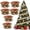 Dot, variant on Dalrosia Christmas Tree Ribbon Garland Red and Green Polka Dot Ribbon Garland for Christmas Tree Burlap Ruffled Wired Ribbon Xmas Tree Garland Vintage Rustic Farmhouse Home Deco