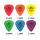 thumbnail image 5 of Juego De 6 Púas De Guitarra Coloridas De 0,5Mm/0,6Mm/0,73Mm/0,88Mm/1Mm/1,14Mm Noticed EL009405-00, 5 of 5