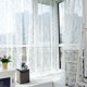 thumbnail image 4 of Cortina transparente con flores para ventana, visillo, 1 panel de tela, 4 of 6