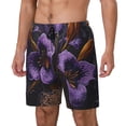 thumbnail image 1 of Balery Ornate Purple Floral Vase Bañador para hombre, shorts de playa de secado rápido con entrepierna y forro de compresión-3X-Large, 1 of 6