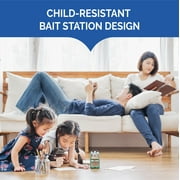 Hot Shot MaxAttrax Roach Bait, Child-Resistant Bait Stations, 12 Count