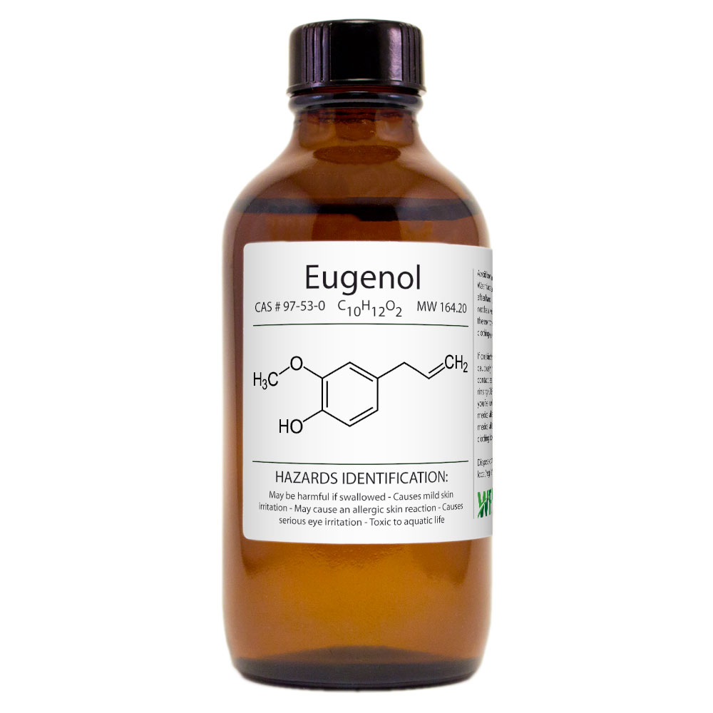 Eugenol - 4 fl oz - Amber Glass Bottle w/ Cap - GreenHealth