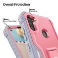 thumbnail image 6 of FITO For Samsung Galaxy A11 Case, Phone Case with Screen Protector and Kickstand (Pink), 6 of 6