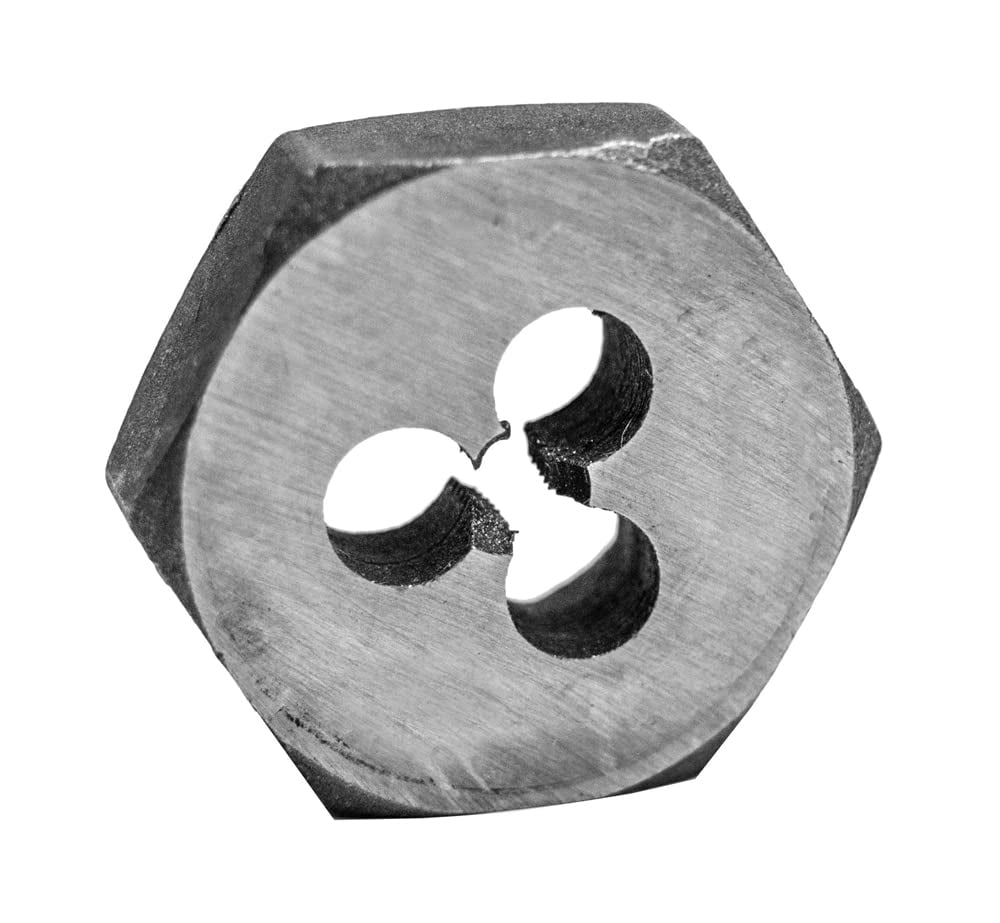 Century Drill & Tool 97609 Metric Hexagon Die, 7.0 X 1.00