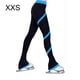 thumbnail image 4 of Eigraketly pantalones largos de patinaje sobre hielo medias de spandex pantalones de patinaje pantalones de entrenamiento de equipo amigables con la piel Uniforme atlético Azul lago/XXS Eigraketly OD025264-18, 4 of 5