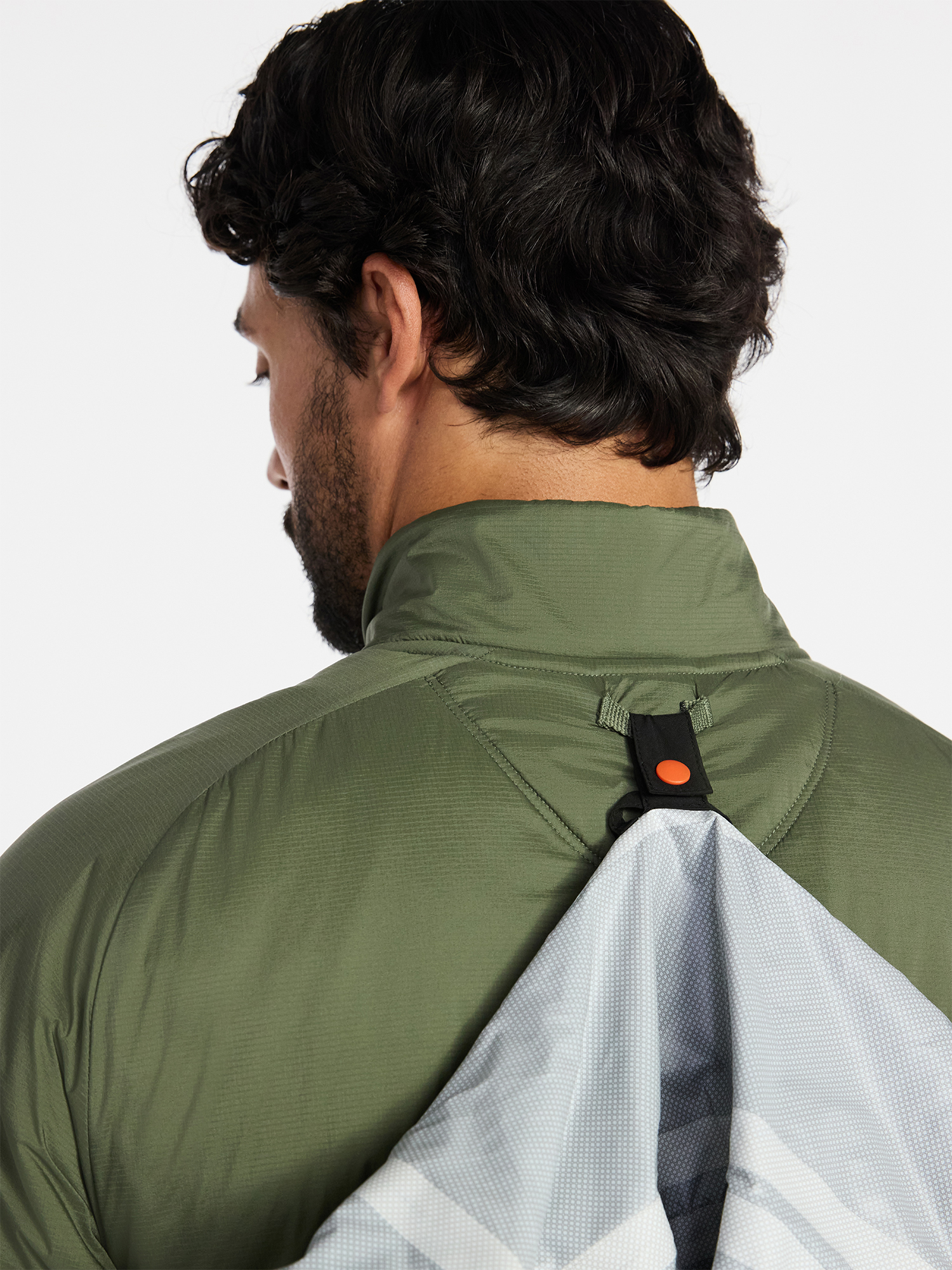 Ozark Trail Men's and Big Men's Light Insulated Nylon Zip Jacket, Sizes S-3XL