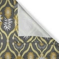 thumbnail image 6 of Ambesonne Autumn Damask Valance & Curtain, Oriental Art Elements, 55"x45", Grey Dark Yellow White, 6 of 7