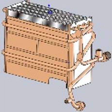 Lippert Components Water Heater Heat Exchanger Assembly 2GWH-29 Girard; For Girard Tankless Water Heater GSWH-2