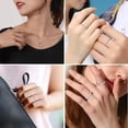 thumbnail image 3 of ChicSilver 925 Sterling Silver Rings for Women, 2mm Minimalist Silver Wedding Band Ring, Comfort Fit Stacking Ring for Women, Simple Anniversary Engagement Gift Jewelry, 3 of 10