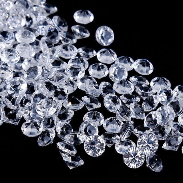 Perfección en la decoración de fiestas: 3000 diamantes acrílicos de 6 mm, brillo de cristal, no tóxicos, ideales para bodas, cumpleaños y decoración del hogar.