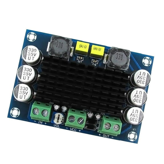 Audio Module USB DC 12-24 V 100 Watt Mono Channel Digital Amplifier Amplifier Board