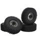thumbnail image 3 of 4 Uds 1/10 escala RC ruedas de coche neumáticos cubo de rueda de hierro neumáticos de goma de 1,9 pulgadas para 1/10 accesorios de actualización de coche de Control remoto gris, 3 of 8