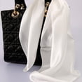 thumbnail image 3 of fastboy Stylish Silk Scarf – Soft And Comfortable Addition To Wardrobe Fashionable Accessory Square Scarves black, 3 of 6