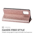 thumbnail image 3 of Dteck Case For Samsung Galaxy A51 5G (6.5 inches),Magnetic Bling Glitter Leather Wallet Case ,With Strap Card Holder Zipper Kickstand Cover,Rosegold, 3 of 5