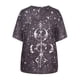thumbnail image 5 of Pntutb Blusa de manga corta con estampado de manga corta vintage para mujer Pntutb Pntutb-3334, 5 of 9