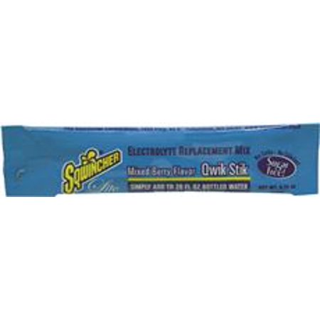 - Sqwincher Lite Qwik Stik Powder Concentrate Electrolyte Beverage Mix Pack, Mixed Berry Flavor