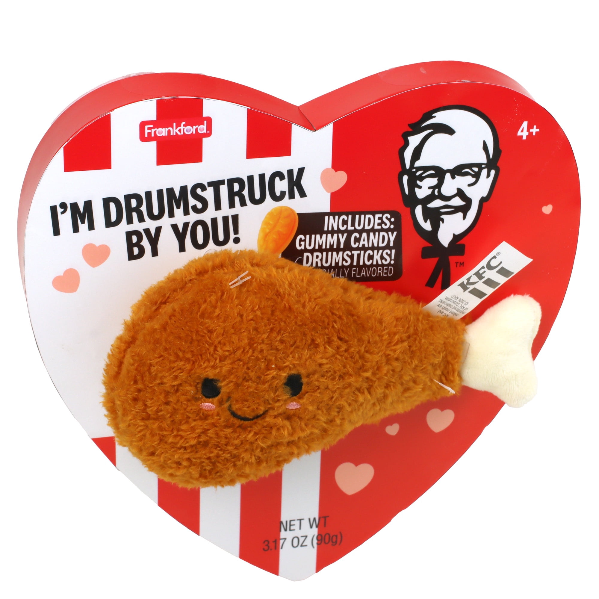 PR Frankford KFC Valentine's Day Candy Heart Box w/Plush, 3.17oz