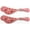 Pink Ostrich, variant on Western Riding Cowboy Boots Leather Spur Straps Tack Pink 74124