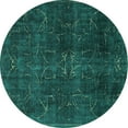 thumbnail image 1 of Ahgly Company Indoor Round Persian Turquoise Blue Traditional Area Rugs, 8' Round, 1 of 4