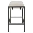 thumbnail image 4 of Uttermost Paradox 27" Contemporary Iron and Fabric Counter Stool in Black/White, 4 of 6