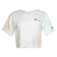 thumbnail image 2 of Champion Cropped Cloud Dye Cloud Dye Womens Active Shirts & Tees Size Xl, Color: Pink/White, 2 of 2
