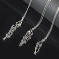 thumbnail image 4 of Kcodviy Crystal Stone Holder Necklace M Necklaces Adjustable Crystal Cage Necklace Pack of Necklaces Adjustable Metal Net Necklace Sister Necklace Crystal Stone Chain, 4 of 8