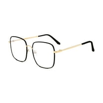 HUANLEDASH 1 Pair Anti Blue Light Computer Glasses without Degree Women Men Blue Light Blocking Metal Frame UV Protection Eyeglasses Eyewear