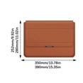thumbnail image 2 of Portable PU Leather Laptop Case With Hand Rest Design And Stand Function For 13 14 15 16inch Computers, 2 of 9