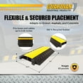 thumbnail image 4 of Guardian 2 Channel Cable Protector Ramp, Modular Floor Cover for Cars and Trucks, Black, 4 of 9