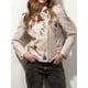 thumbnail image 4 of -Chaqueta de piel sintética con estampado Floral para mujer, abrigo Retro con remaches y cremallera, Tops de exterior, primavera y otoño, 4 of 5