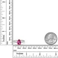 thumbnail image 6 of Gem Stone King 925 Silver and 10K Yellow Gold Pure Pink Mystic Topaz and White Lab Grown Diamond Engagement Ring for Women | 2.45 Cttw | Pear Shape 10X7MM | Gemstone November Birthstone | Size 6, 6 of 6