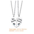 thumbnail image 2 of 1 Set Friendship Necklace Heart Stitching Necklace Matching Necklace Graduation Gift, 2 of 8