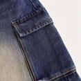 thumbnail image 7 of Kids Girls Wide Leg Jeans Elastic Waist Soft Denim Loose Fit Cherry Embroidered Pants for School Party Daily Wear Cute Trousers, 5T-15Y, 7 of 7