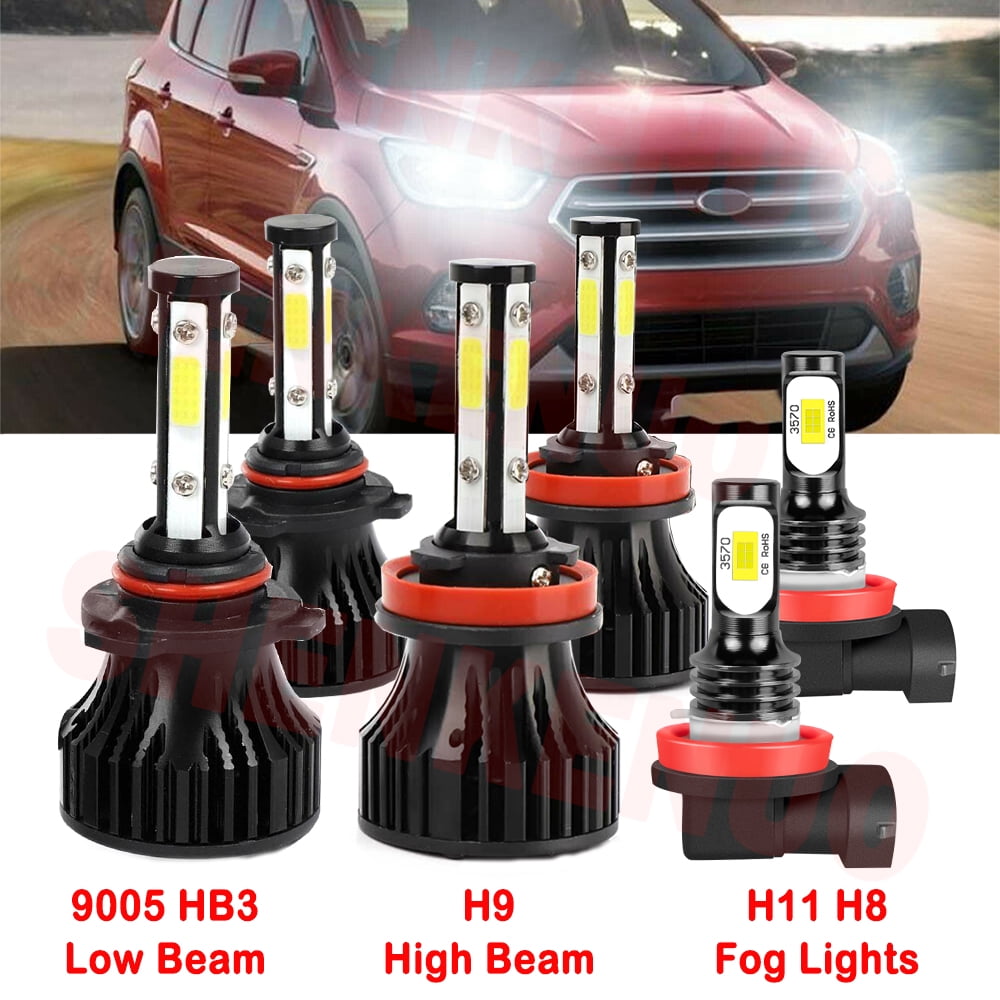 H9 9005 High&Low Beam for Ford Escape 2017 20212022 LED Headlights H11